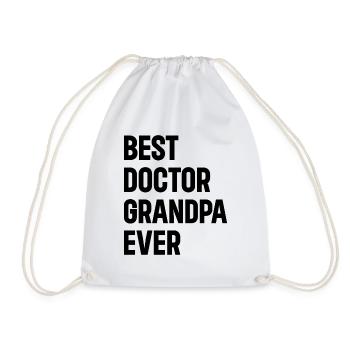 Best Doctor Grandpa Ever - Doctor Grandpa - Turnbeutel - Weiß - Vorne