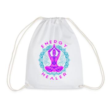 Chakra Guérison Holistique Mains Guérisseur Énergétique Reiki - Sac de sport léger - blanc - Devant