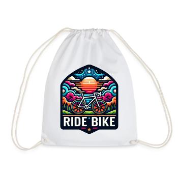 Ride Bike - pour les vrais cyclistes. - Sac de sport léger - blanc - Devant