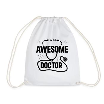 Je suis le médecin génial - Sac de sport léger - blanc - Devant