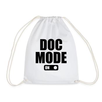Doc Mode On - Médecin de l’humour médical - Sac de sport léger - blanc - Devant
