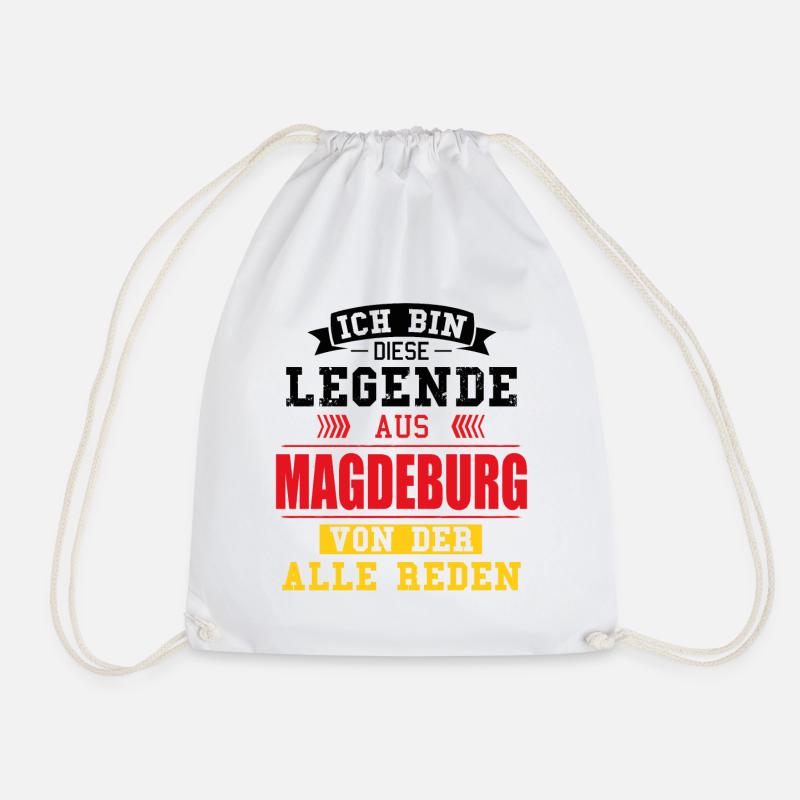 Stadt Magdeburg Deutschland Legende Spruch - Turnbeutel - Weiß