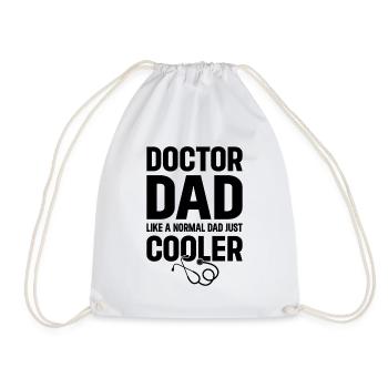 Docteur Papa Comme Un Papa Normal Juste Plus Cool - Papa D - Sac de sport léger - blanc - Devant