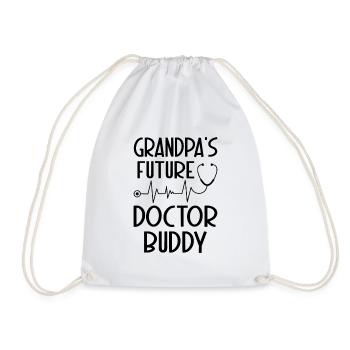 Doctor Kids - Grandpa's Future Doctor Buddy - Drawstring Bag - white - Front