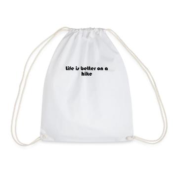 Randonnée - La vie est plus belle en randonnée - Sac de sport léger - blanc - Devant
