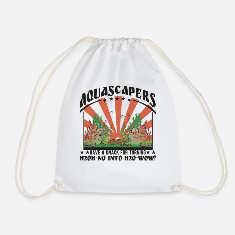 Aquascapers wow! - Drawstring Bag - white