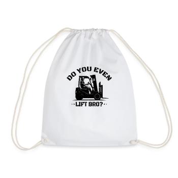 Forklift Driver Warehouse Manager Warehouse Manager Occupations - Drawstring Bag - white - Front