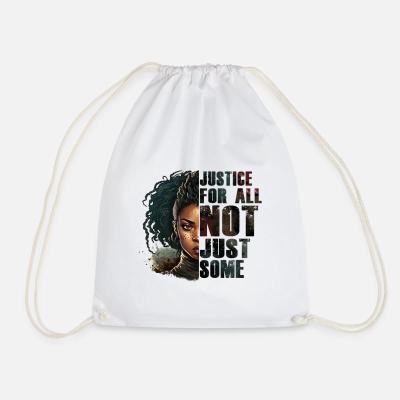 Justice for all - Black History Month African - Turnbeutel - Weiß