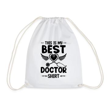 This Is My Best Doctor Shirt - Hospital Doctor - Turnbeutel - Weiß - Vorne