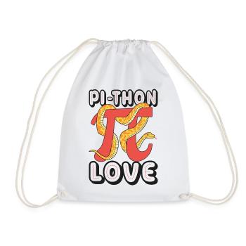 Pi-thon Liebe - Turnbeutel - Weiß - Vorne