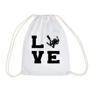 Plongée sous-marine Taucher Plongeur Taucher Tauchen - Sac de sport léger - blanc - Devant