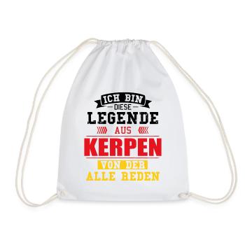 Stadt Kerpen Deutschland Legende Spruch - Turnbeutel - Weiß - Vorne