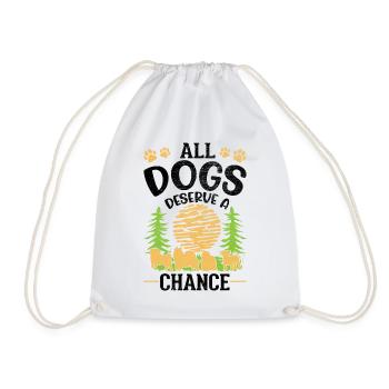 Dog Rescue Street Dog - Drawstring Bag - white - Front