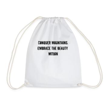 Randonnée - Partez à la conquête des montagnes, embrassez la beauté - Sac de sport léger - blanc - Devant
