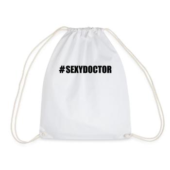 #SexyDoctor - Hospital Doctor Emergency Doctor - Drawstring Bag - white - Front