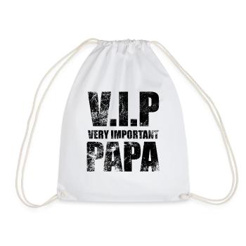 V.I.P Very Important Papa, Bester Papa der Welt - Turnbeutel - Weiß - Vorne