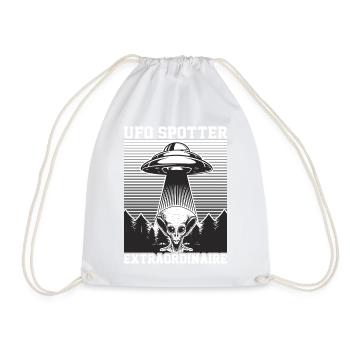 Alien, OVNI, UAP, Espace, Objet volant de l’espace - Sac de sport léger - blanc - Devant
