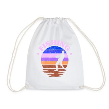 Pêche, pêcheur, pêcheur et pêche au brochet - Sac de sport léger - blanc - Devant