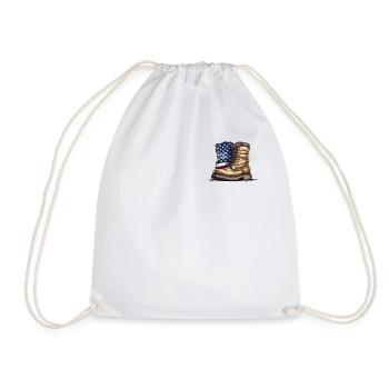 Salute to Service Patriotic Veterans Day Pocket T - Turnbeutel - Weiß - Vorne