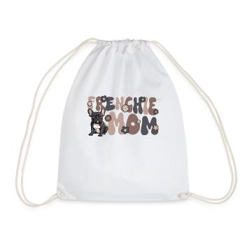 Bouledogue Français Groovy Frenchie Maman - Sac de sport léger - blanc - Devant