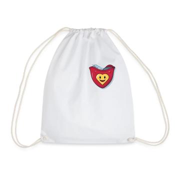 T-shirt de poche de super-héros de sensibilisation Heart Hero CHD - Sac de sport léger - blanc - Devant