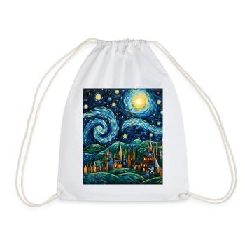 Weihnachts-Sternennacht-Shirt Bethlehem Star Art - Turnbeutel - Weiß - Vorne