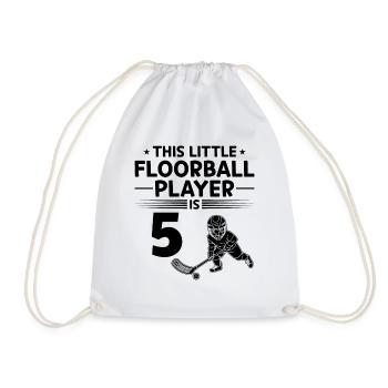 Ce petit joueur de floorball a 5 ans floorb - Sac de sport léger - blanc - Devant