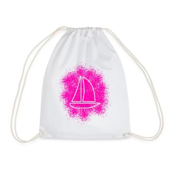 Sailing Yacht Sailboat Sailing Ship Sailing Crew - Drawstring Bag - white - Front