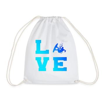 Kitesurfer Men Kitesurfing Women Kitesurfing - Drawstring Bag - white - Front