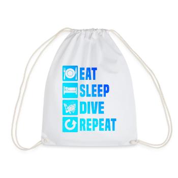 Diver Scuba Tauchen Tauchen Scuba Diver - Turnbeutel - Weiß - Vorne