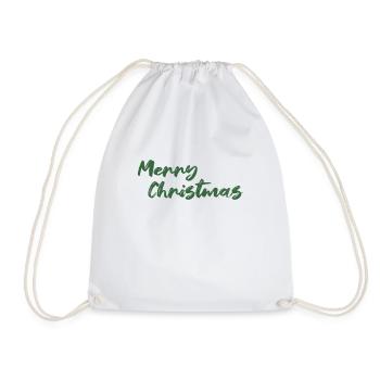 Merry Christmas - Turnbeutel - Weiß - Vorne