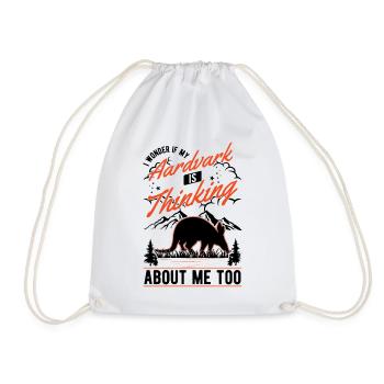 Aardvark Gift Aardvark - Drawstring Bag - white - Front