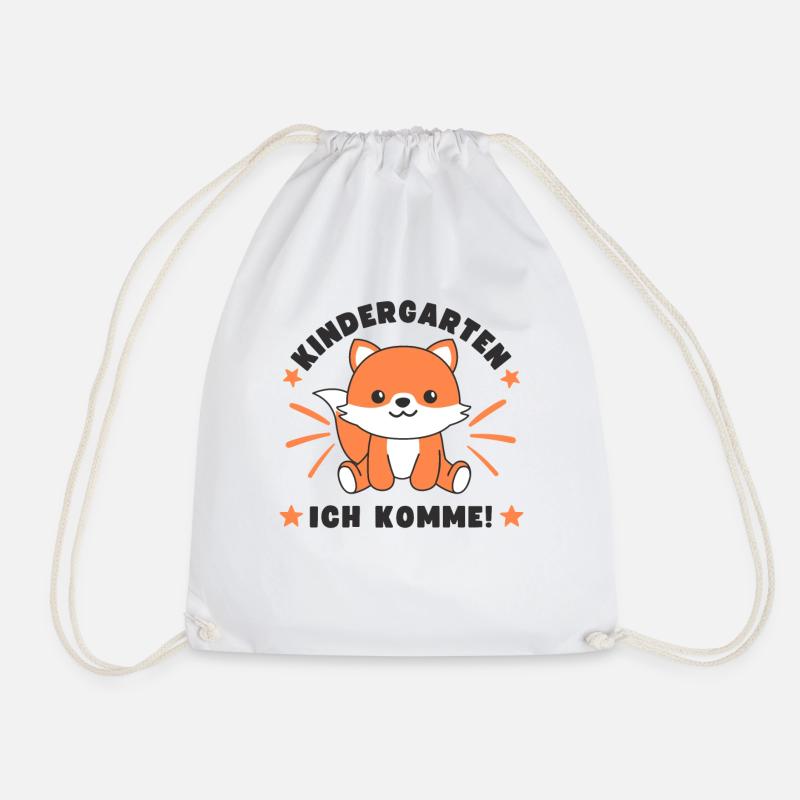 Kindergarten Ich Komme! Fuchs - Turnbeutel - Weiß