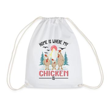Poulets Home Farmer Poulet - Sac de sport léger - blanc - Devant