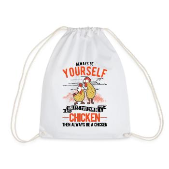 Chickens Chicken Breeding Chicken Farmer - Drawstring Bag - white - Front
