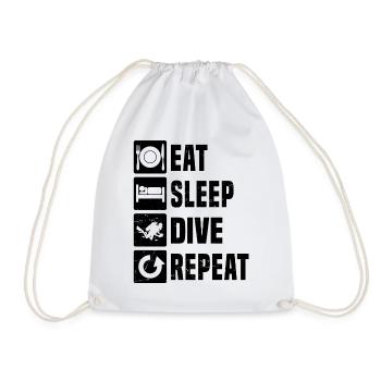 Plongeur Plongeur Plongée Femmes Plongeur - Sac de sport léger - blanc - Devant