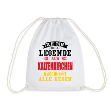 Stadt Kaltenkirchen Deutschland Legende Spruch - Turnbeutel - Weiß - Vorne