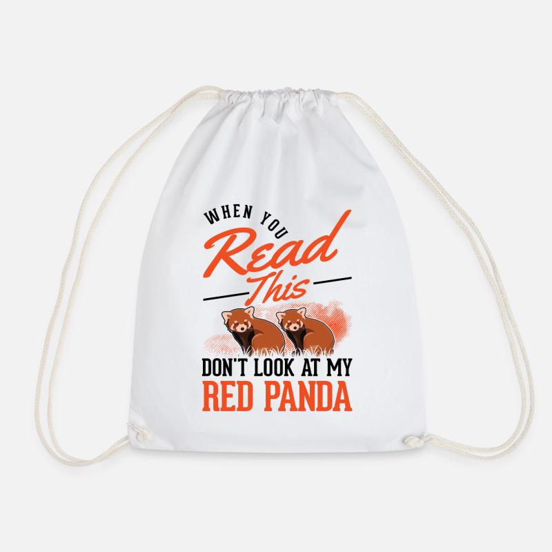 Roter Panda Geschenk Red Panda - Turnbeutel - Weiß