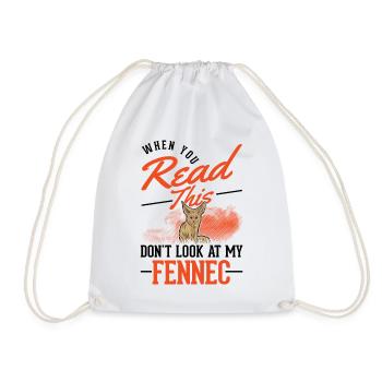 Fennec Gift Desert Fox Fennec - Drawstring Bag - white - Front