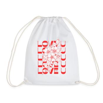 LOVE U - Sac de sport léger - blanc - Devant