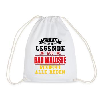 Stadt Bad Waldsee Deutschland Legende Spruch - Turnbeutel - Weiß - Vorne