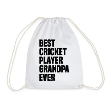 Meilleur grand-père joueur de cricket de tous les temps - Cricketing Gran - Sac de sport léger - blanc - Devant