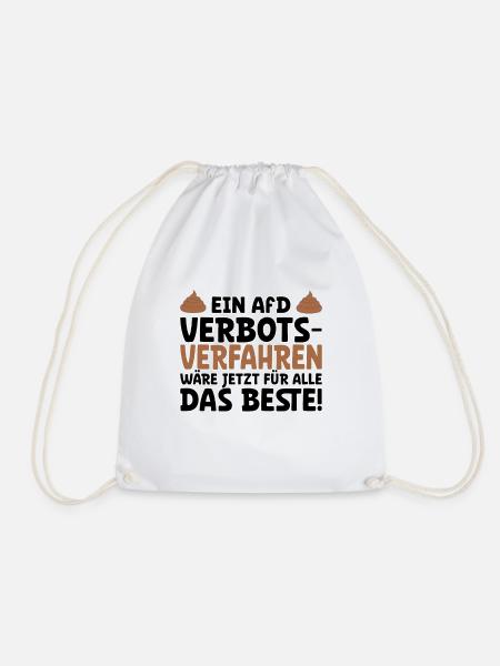 Nazis hatten wir schon! - Sprüche gegen Rechts - Turnbeutel - Weiß