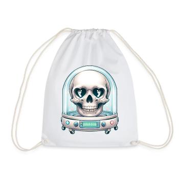 Tiny Miracles Skull Tee NICU Mom's Stärke und - Turnbeutel - Weiß - Vorne