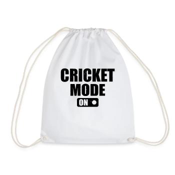 Cricket Mode On - Cricketing Cricketer Cricket Pla - Turnbeutel - Weiß - Vorne