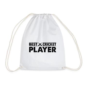 Meilleur joueur de cricket - Joueur de cricket - Sac de sport léger - blanc - Devant