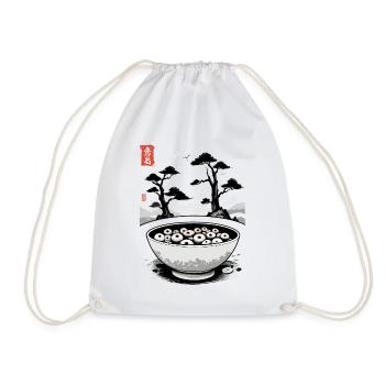 Yokai Ramen soupe de nouilles Ukiyo-E Halloween Art - Sac de sport léger - blanc - Devant