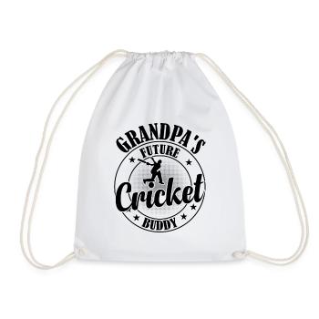 Cricketing Cricket Player - Grandpa's Future Crick - Turnbeutel - Weiß - Vorne