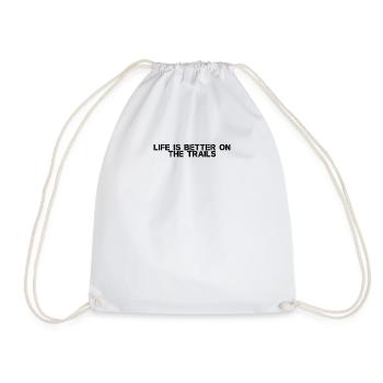 Randonnée - La vie est plus belle sur les sentiers - Sac de sport léger - blanc - Devant