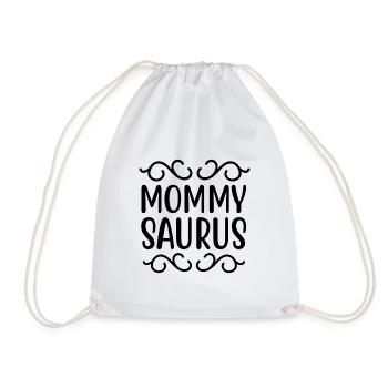 I went from mom to mom to be great - Drawstring Bag - white - Front